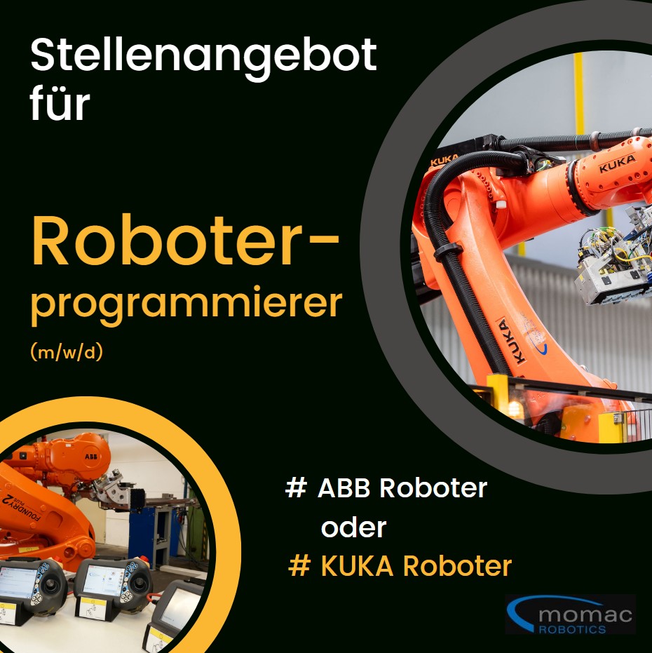 Stellenangebot Stellenausschreibung Job Roboter Robotics Programmierer Roboterprogrammierer Moers NRW KUKA ABB